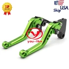 Cnc Brake Clutch Lever For Yamaha Raptor Yfm 125 2001-2008 Atv Green Short New. Price: $26.60.