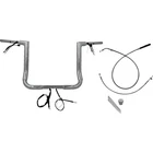 Fat Baggers Ez Install Chrome 14" Flat Top Handlebar Kit Harley 23-24 Flhx New. Price: $824.95.