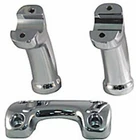 Chrome 1" Handlebar Risers 4 1/2" Tall Harley Fxst 1997-UP Fxd 1997-05 & Customs New. Price: $77.95.