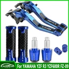 3D Cnc Brake Clutch Levers Handle Grips Cap Set For Yamaha R3 YZF600R FZ-09 New. Price: $54.27.