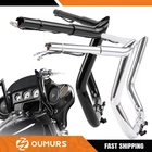 Oumurs Pre-wired Meathook Ape Hanger Handlebar For Harley Street Glide 2014-2023 New. Price: $207.87.