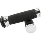 Avon Slyfox Grips Chrome Custom Contour For Harley Cable Throttle 80-21 New. Price: $64.90.