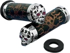 Drag Specialties Grips Skull Red Eyes Chrome 17-0505CDTS DS-243256 New. Price: $148.27.