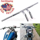 1-1/4" Fat T-bars Handlebars 8" Rise Drag For Harley Dyna Softail Fxst Fxd New. Price: $109.95.