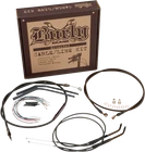 Burly Brand Complete Black Vinyl Handlebar Cable/line Kit For Ape Hangers - 16" New. Price: $190.79.