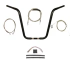 1/4" Black Wild WO570 18" Ape Hanger Kit 2011-2015 Harley Softail No Abs New. Price: $639.01.
