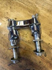 Milwaukee Top Clamp Risers Harley Sportster 1200 Softail Dyna Chopper Chrome Used. Price: $39.99.