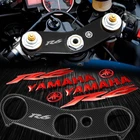 Handle Bar Yoke Cover Carbon Look+chrome Red 6" Logo+emblem Sticker 06-16 Yzf R6 New. Price: $38.38.