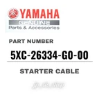 Yamaha Genuine Oem Parts Starter Cable 5XC-26334-G0-00 For YZ250F New. Price: $50.01.