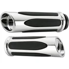 Arlen Ness Chrome Deep Cut Soft-touch Grips For Harley Dual Cable Throttle New. Price: $179.95.